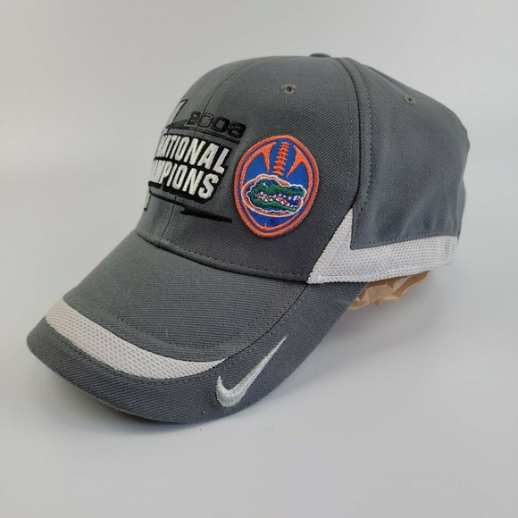 Official Florida Gators 2008 BCS National Champions Cap Hat Nike Strapback - Picture 1 of 12